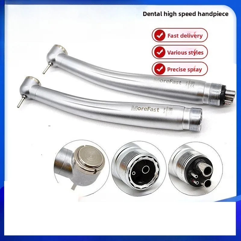 

Dental High Speed Handpiece Push Button 2 Hole / 4 Hole Air Turbine Handpiece with Quick Bearing Dental Drill Handpiece