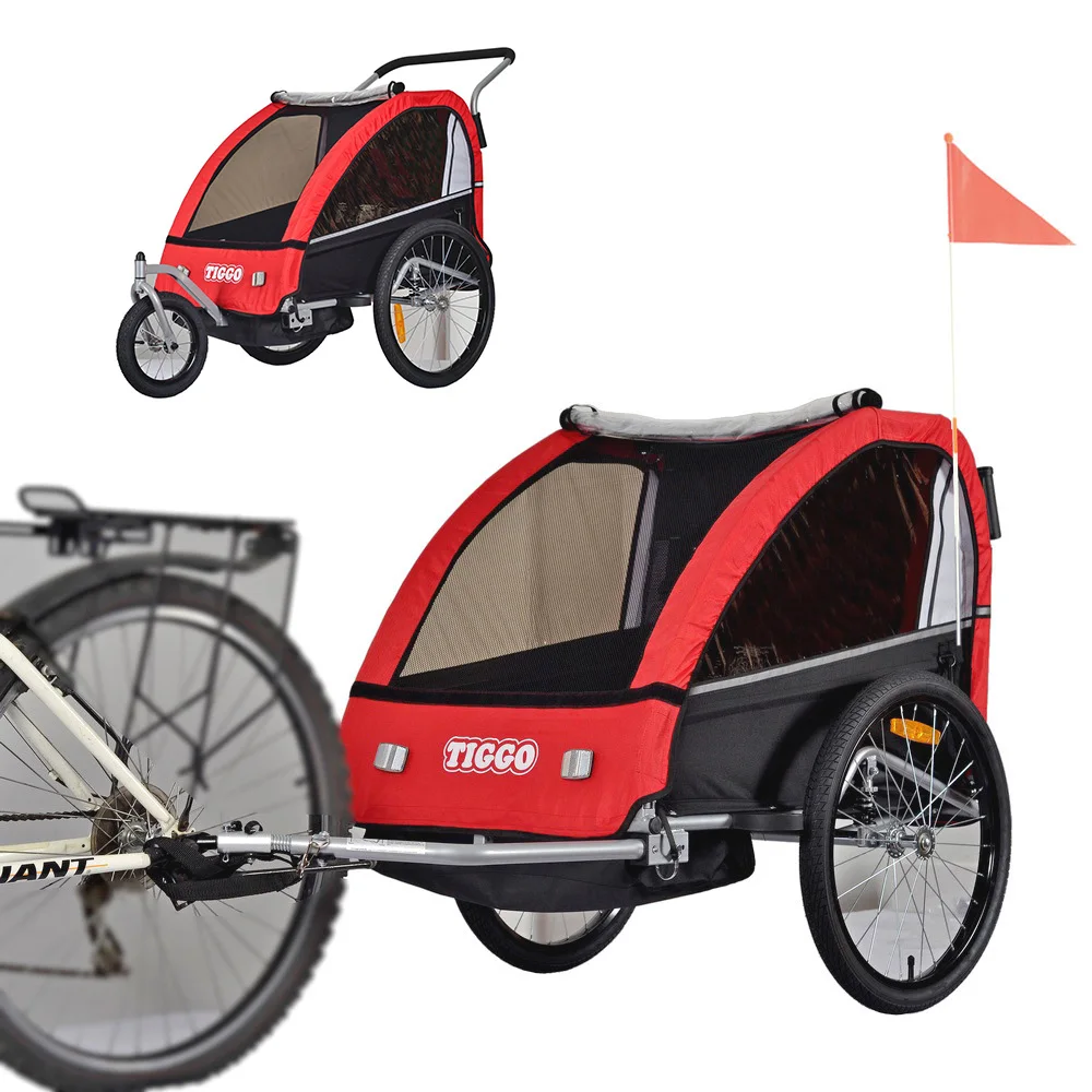 Bike Trailer Stroller Kid Carrier Cargo Bike