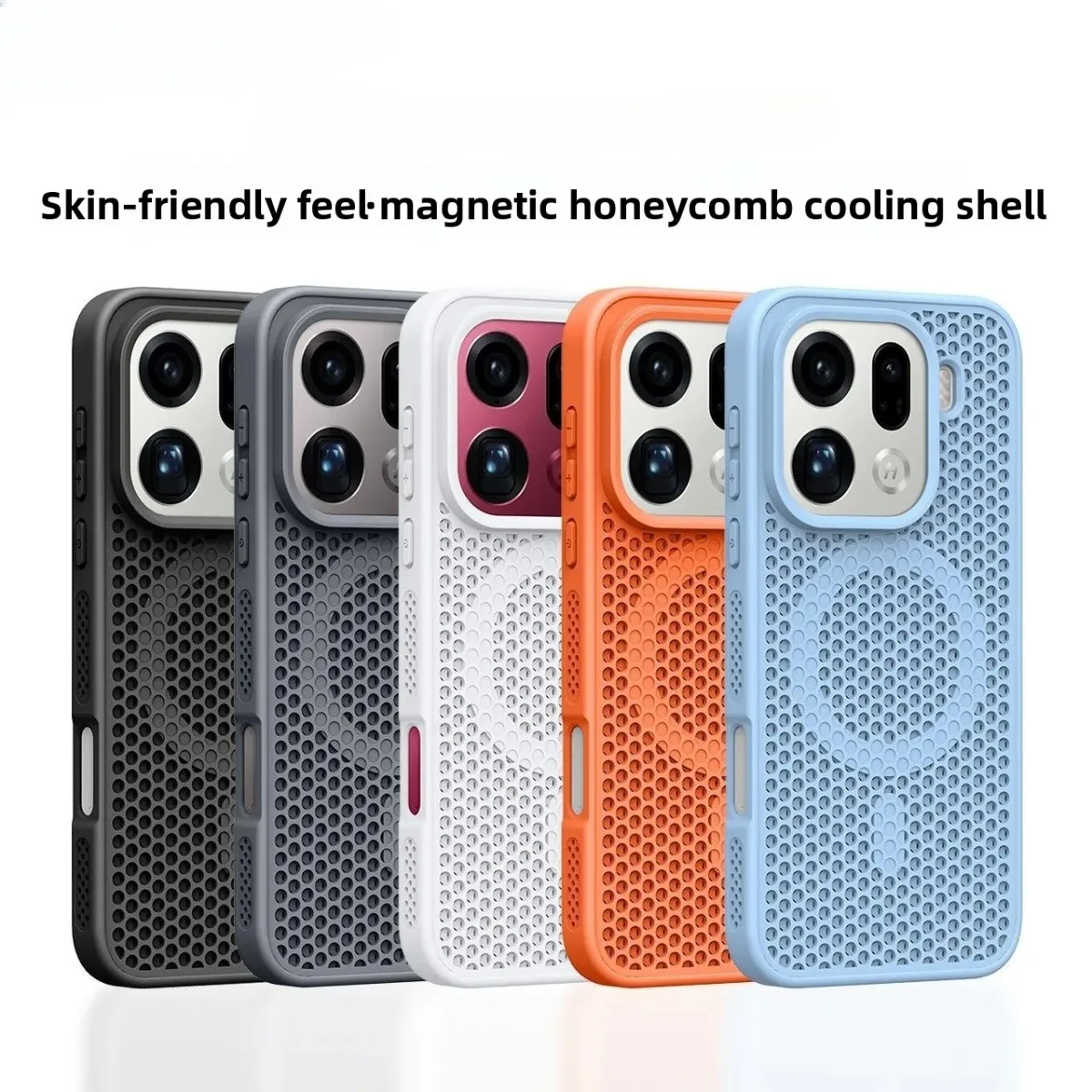 Für OPPO Find X9 Pro X8 Handyhülle Modische Wabenstruktur Wärmeableitung Magnetische TPU-Hülle Für Oppo Find X 9 Pro Stoßfeste Schutzhülle
