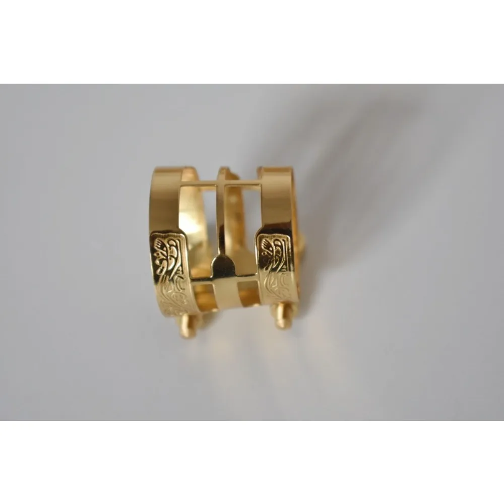 

Alto Saxophone Clarinet Bakelite Mouthpiece Carved Thick Clip Instrument Accessories