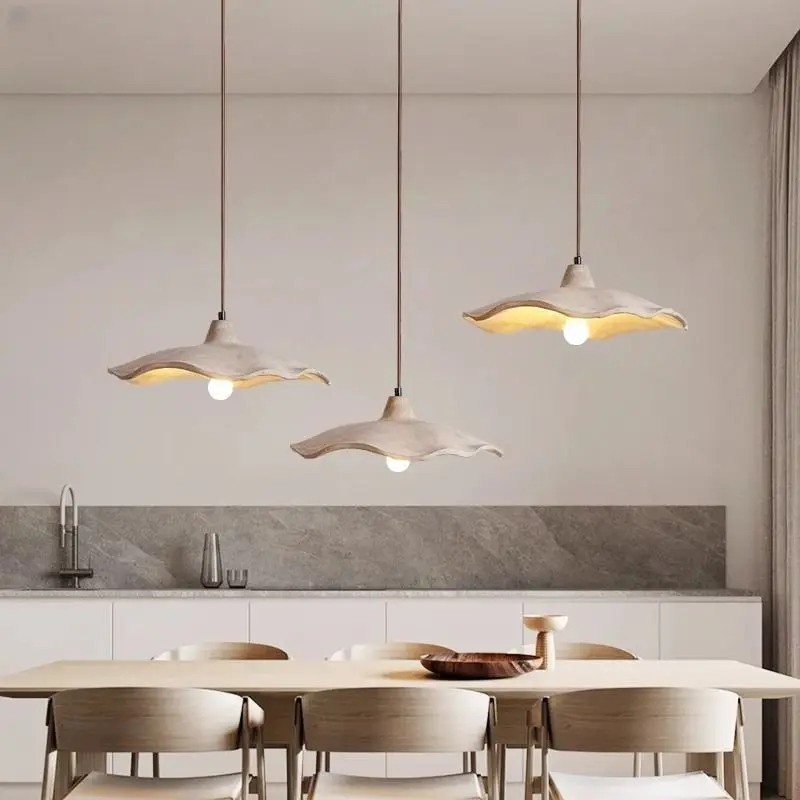 Nordic Wabi Sabi Mid Century Vintage Minimalist Pendant Light for Restaurant Bar Bedroom Tea Room Decor Ceiling Light Led Lamp