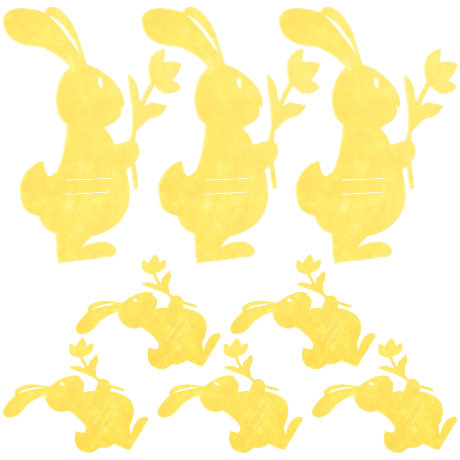 

8pcs Rabbit Tableware Set Adorable Cutlery Pouch Bunny Shaped Fork Bags Holder Easter Silverware Storage