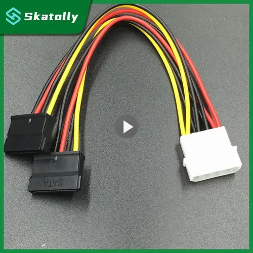 Serial ATA SATA 4 pines IDE Molex a 1/2/3 de 15 pines HDD Cable adaptador de corriente Promoción mundial caliente