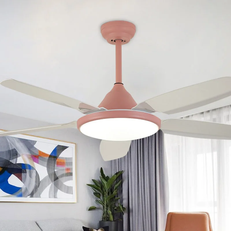 42 inch American style electric fan with LED light home dining room living room, lobby, hotel bedroom, modern, simple and colo