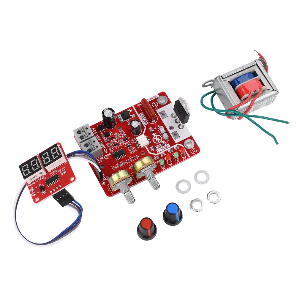 NY-D01 40A Spot Welder Control Module AdjustsTime Current Single Pulse Spot Welding Controller Board 110V/220V Transformer Fim
