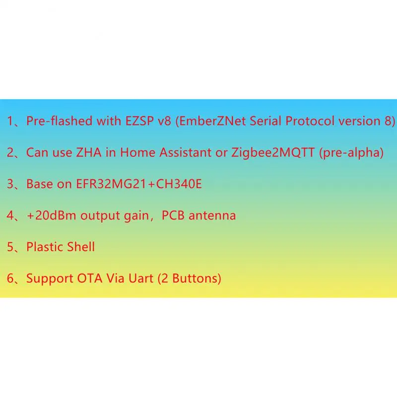 Usb Dongle Chip Module Zb-gw04 Wireless Mini Universal New Smart Home Support Ota Via Uart Open Source Hub