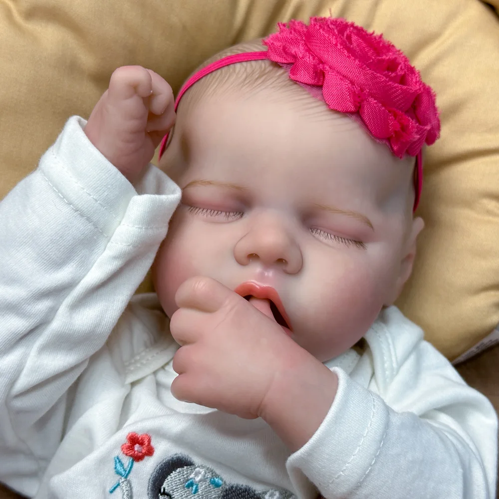 Muñeca Reborn de vinilo de 18 pulgadas |   Linda expresión realista, características exquisitas y extremidades móviles |   Caja de color empaquetada.