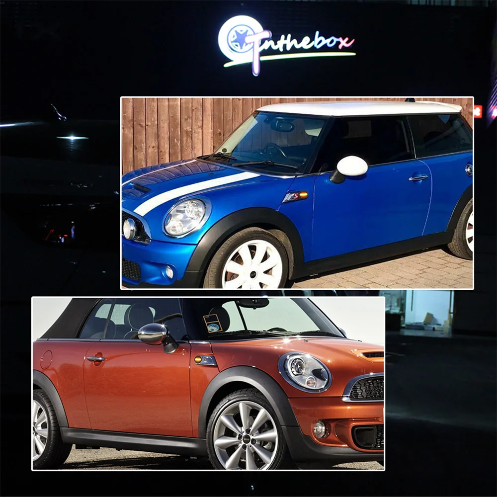 العنبر متسلسل LED المصد الأمامي للسيارة الجانب ماركر بدوره أضواء الإشارة لميني كوبر R55 R56 R57 R58 R59 الحاجز مضيئة مصابيح 12 فولت #6