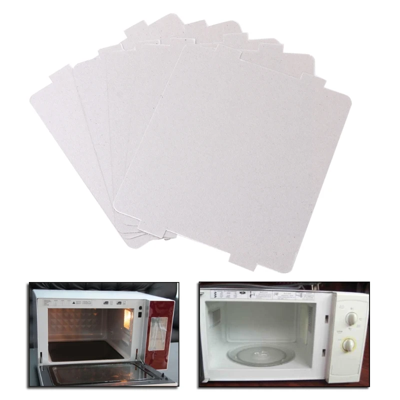 CPDD 5Pcs Mica Plates Sheets Microwave Oven Repairing Part 108x99mm Kitchen For Midea