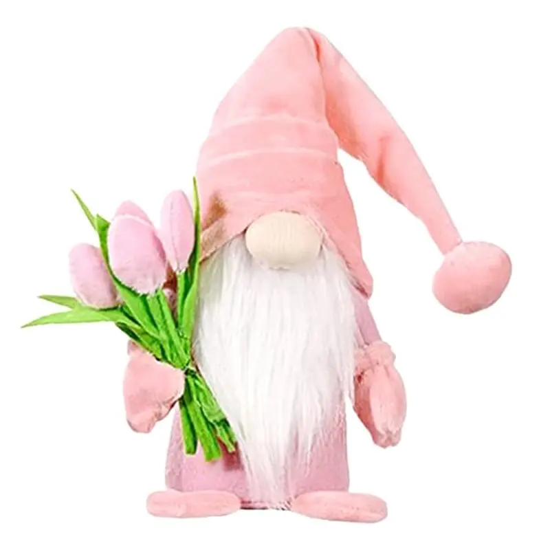 A74E-4X Gnomes Indoor Decorations, Spring Summer Gnome Holiday Decorations, Handmade Tomte Stuffed Plush Gnomes