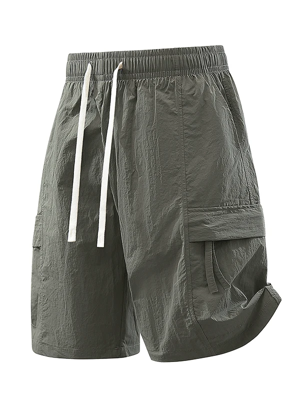 

2025 New Ice Silk Outdoor Sports orts Men's Summer Casual Loose Five-Point Pants Boys' ket Workwear Straight Leg Casual ...