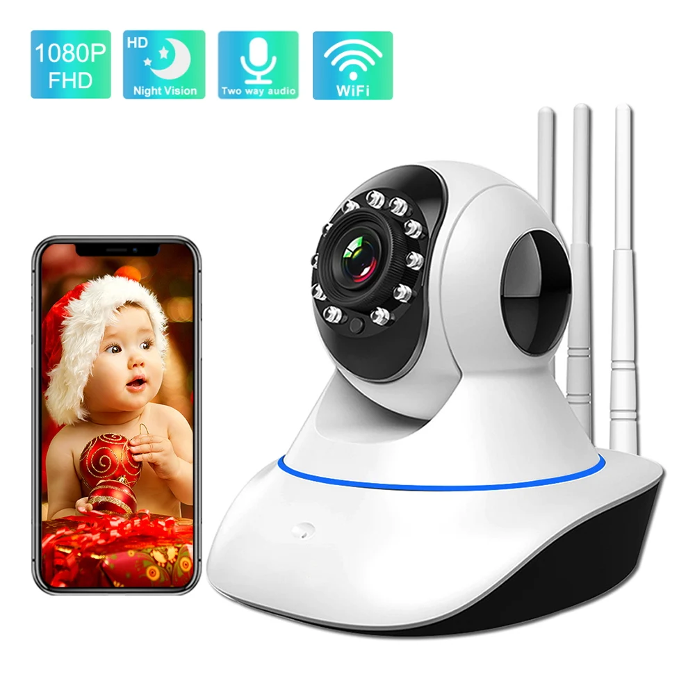 2MP 1080P Yoosee/ICsee/V380 APP ไร้สาย Intercom PTZ IP กล้องโดม IR การมองเห็นได้ในเวลากลางคืน CCTV รักษาความปลอดภัยในบ้าน Baby Monitor