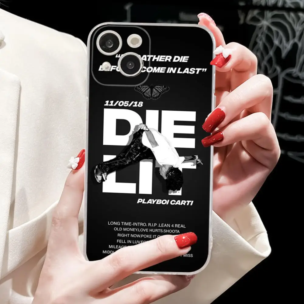 Playboi Carti Rapper Phone Case for iPhone 15 8 7 6 6S Plus X SE 2020 XR XS 14 11 12 13 Mini Pro Max Mobile Case