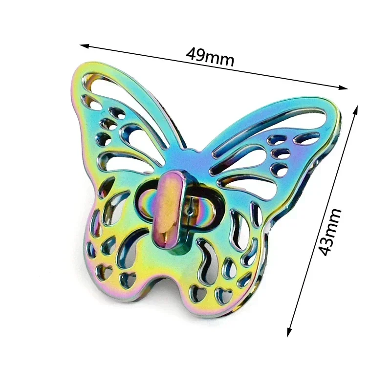 2/4 Stücke Regenbogen Metall Verschluss Drehen Twist Tasche Schloss Dekoration Schnalle Geldbörse Handtaschen Leder Taschen Verschluss Handwerk Hardware Zubehör