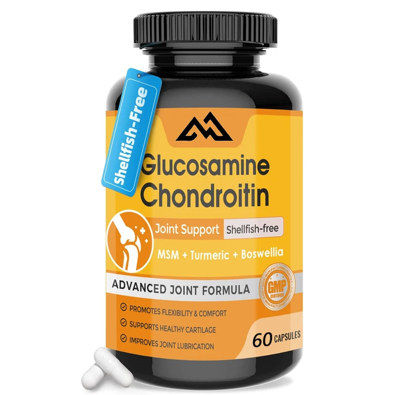 

Glucosamine chondroitin sulfate with turmeric joint support supplement,glucose and frankincense,used for joint health,60capsules