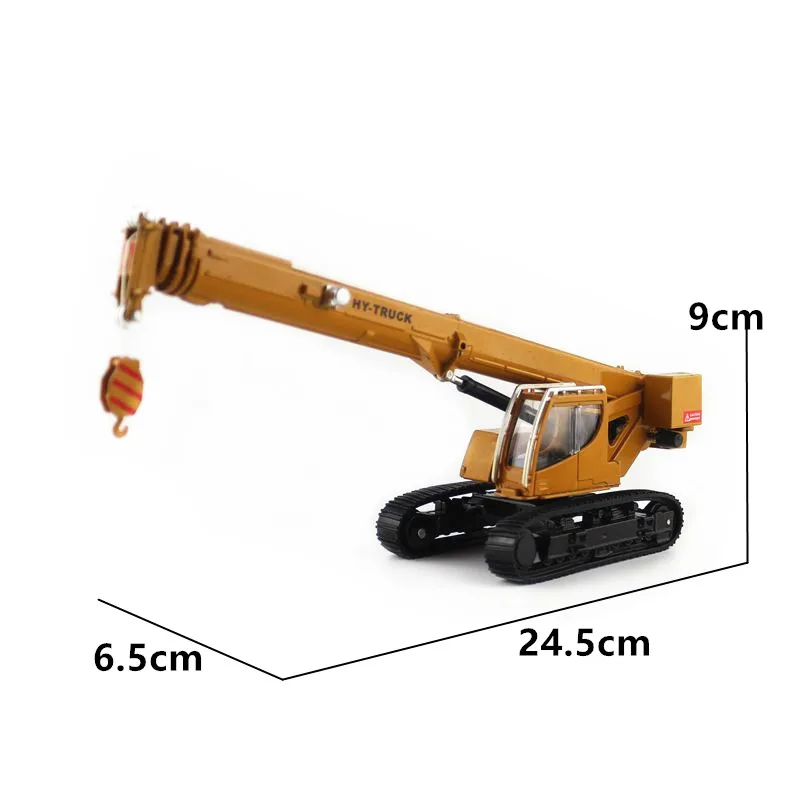 1:50 Crawler Crane Truck Car Toy For Boy, 1/50 Diecast Engineering Toy Vehicle Model Miniature Collection Gift For Children Kid