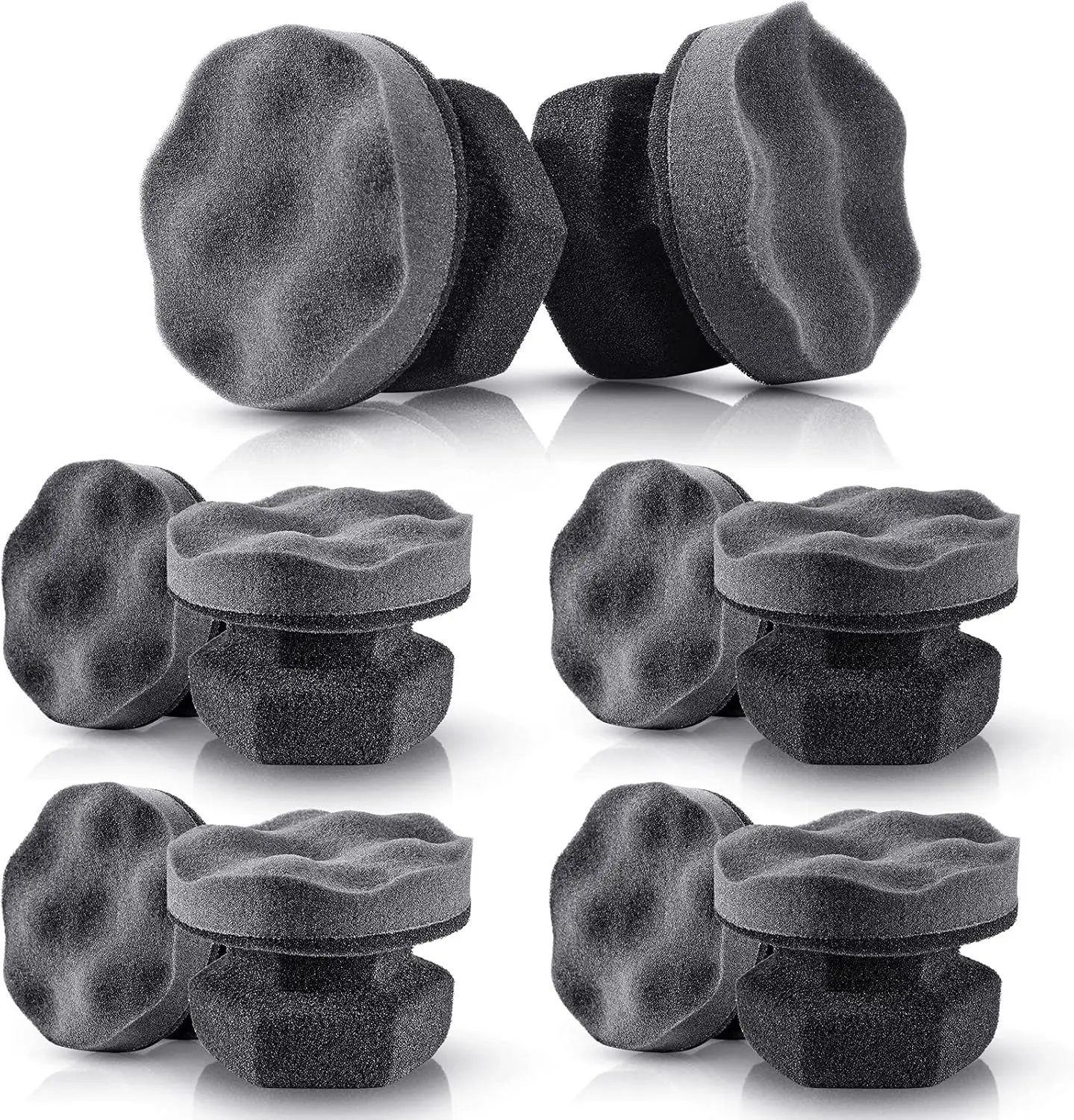 10 قطع الإطارات خلع الملابس قضيب قابل للغسل الإطارات تألق قضيب خلع الملابس الوسادة سيارة بالتفصيل رغوة الإسفنج قابلة لإعادة الاستخدام الإطارات الأنظف S #1