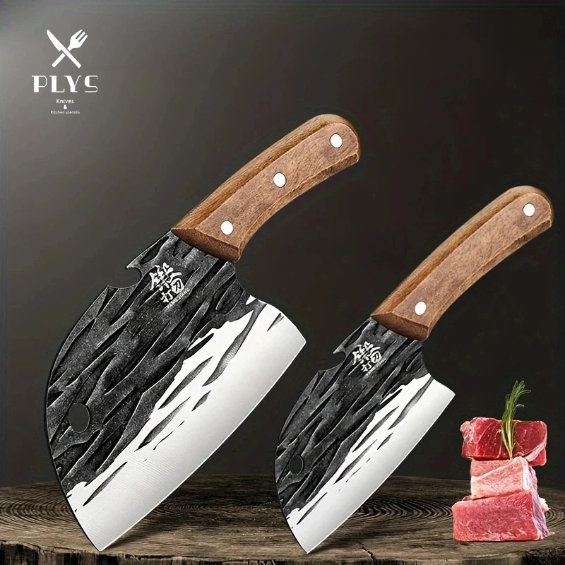 PLYS Stainless Steel Fish Killing Knife Arc Sharp Meat Cutting Knife Household Kitchen Large Slicing Knife