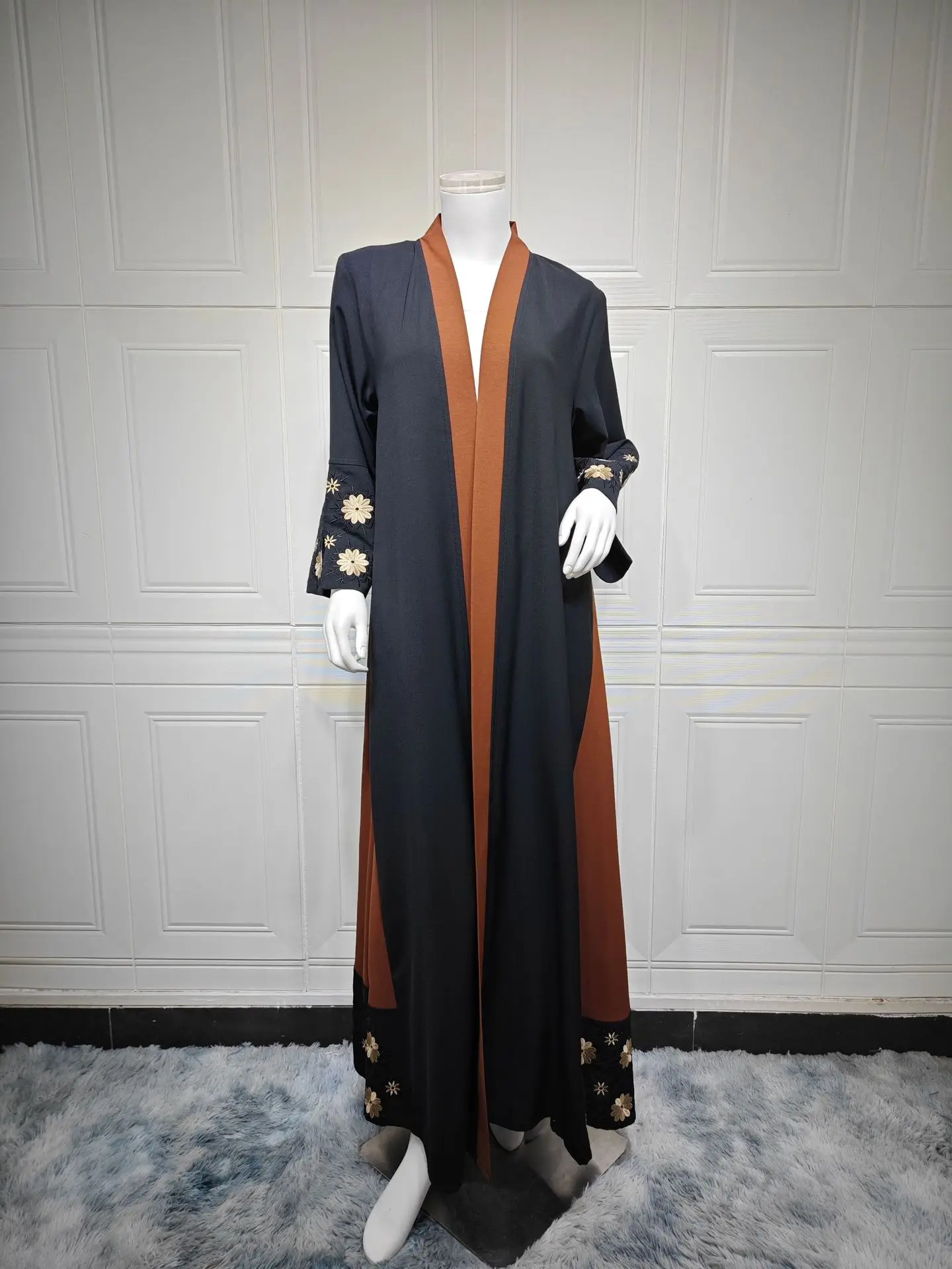 

Eid Women Abaya Embroidery Dress Flower Ramadan Cardigan Muslim Caftan Robe Jalabiya Morocco Dubai Kaftan 2025 Vestidos Largos