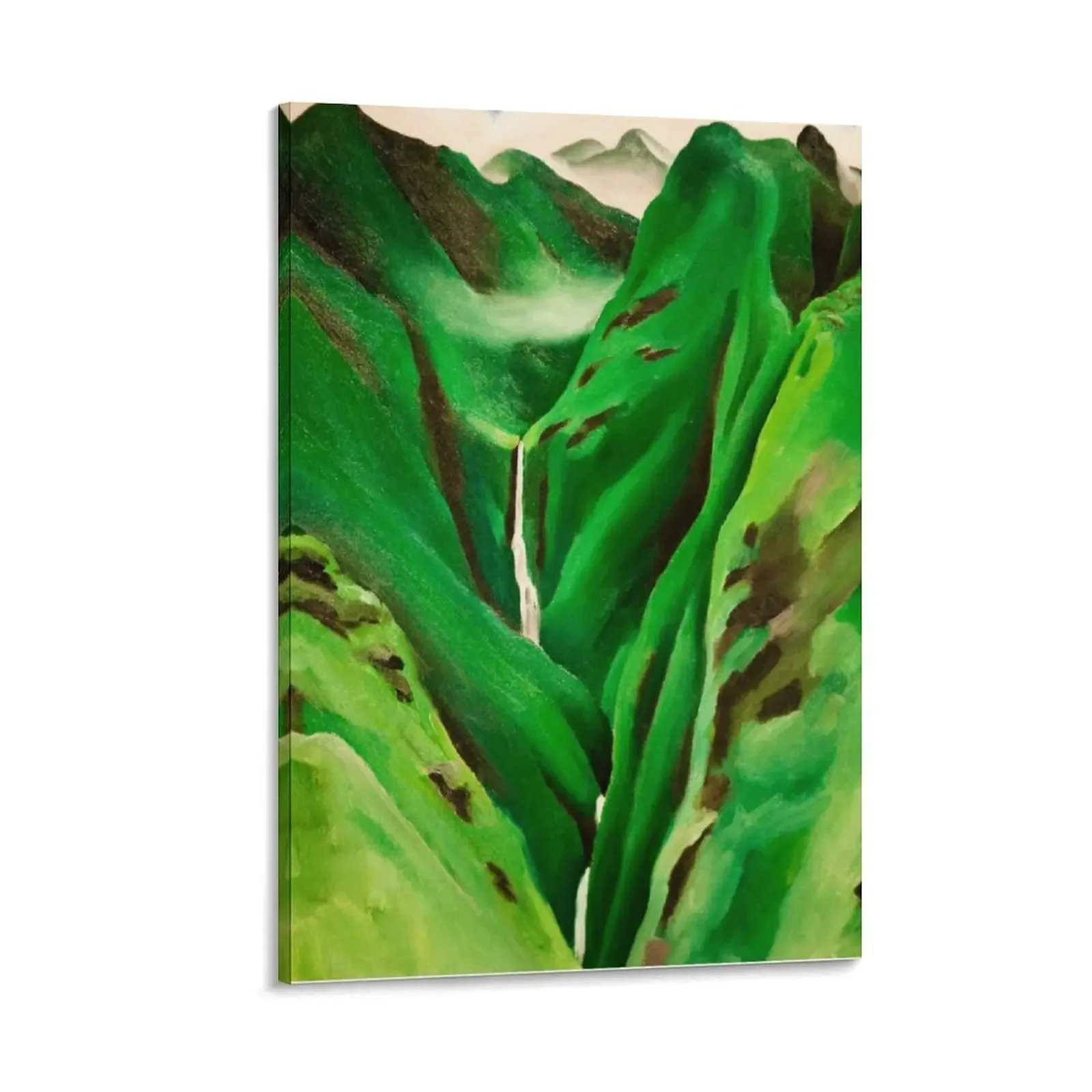 

Georgia O'Keeffe Waterfall No. 3 Iao Valley Canvas Painting Bedroom deco Decoration pictures room wall Posters on the wall