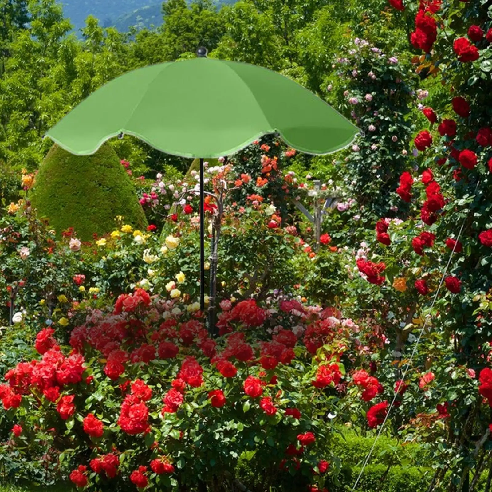 Plant Shade Umbrella with Stake Weatherproof Sun Shade Cloth Outdoor Plant Flowers Potted Sun Protection Yard Garden Supplies