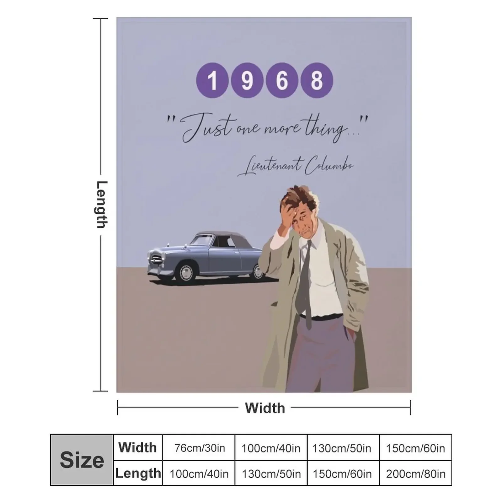 Just one more thing, Columbo Throw Blanket blankets ands decorative Bed Fashionable Flannel Blankets