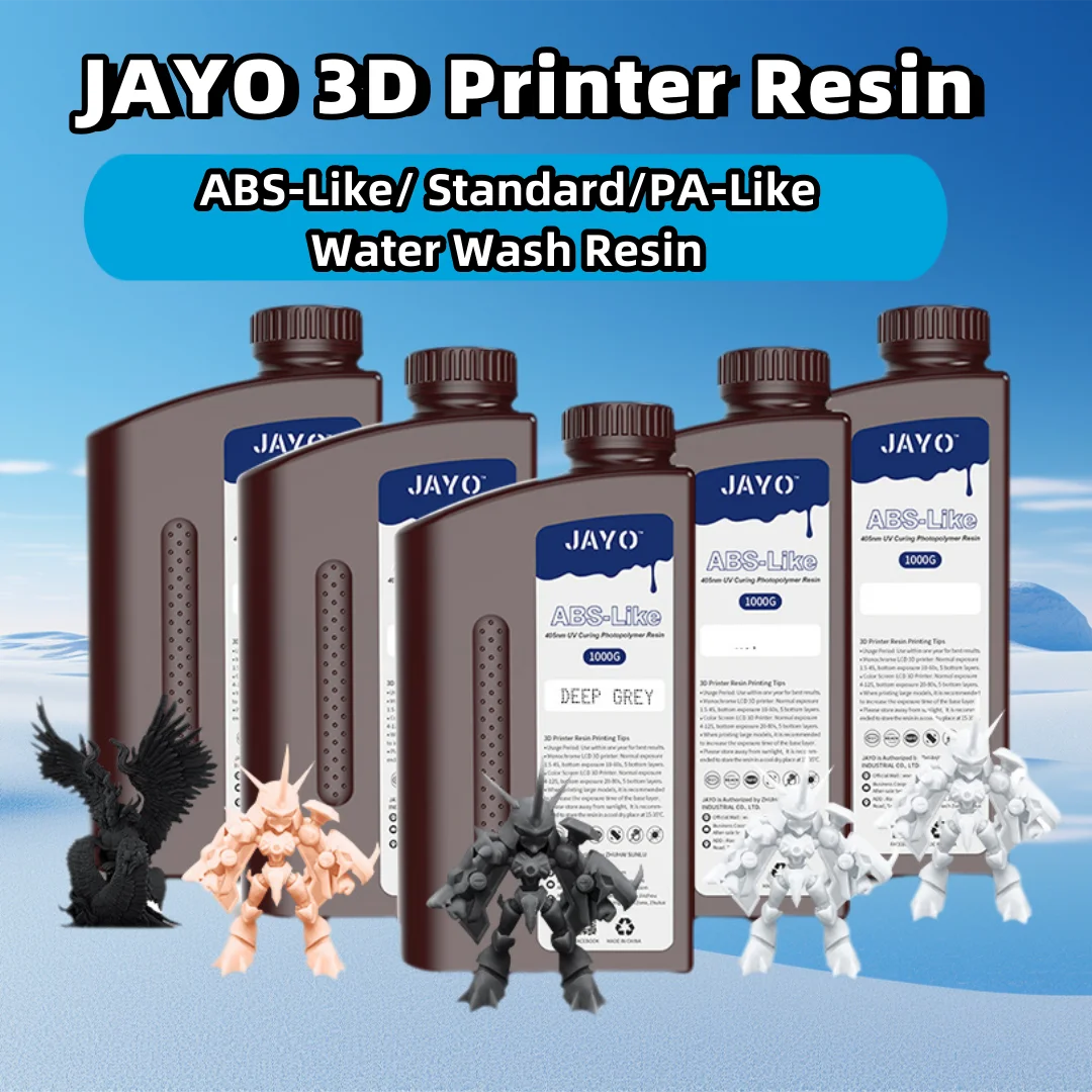 JAYO-resina UV para impresora 3D, fotopolímero líquido de 405nm, Material de impresión similar a ABS, curado rápido de alta precisión, 5KG