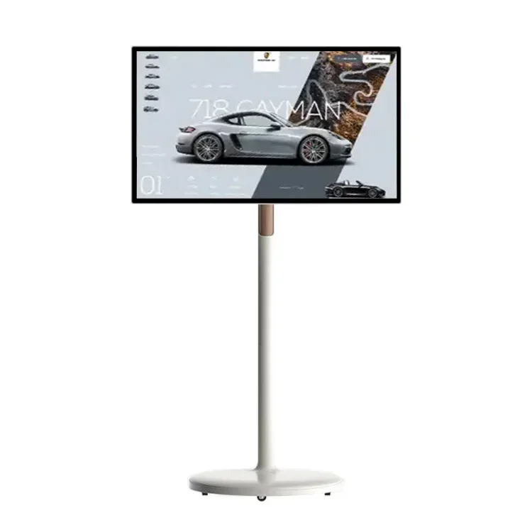 

Android System 4+32gb Hd1080 Smart Screen Stand Tv Follow By Me Mobile Smart Display Tv For Home Business Gaming
