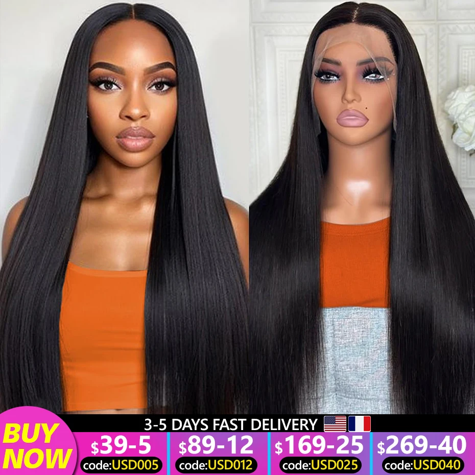 13x4 13x6 Transparent Lace Front Wigs 34inch Bone Brazilian Straight Hair Wigs Lace Frontal Wig Lace Front Human Hair Wig Remy