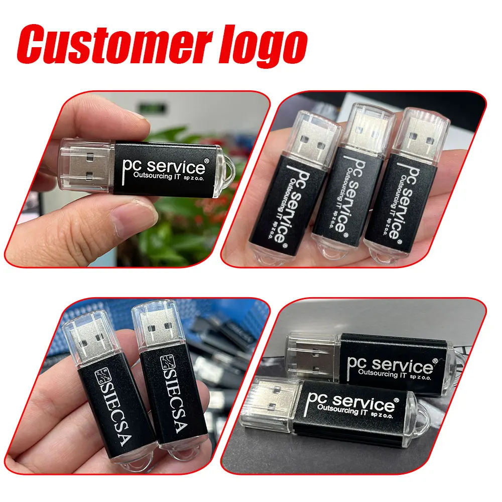 1000 PÇS/LOTE 4 GB USB 2.0