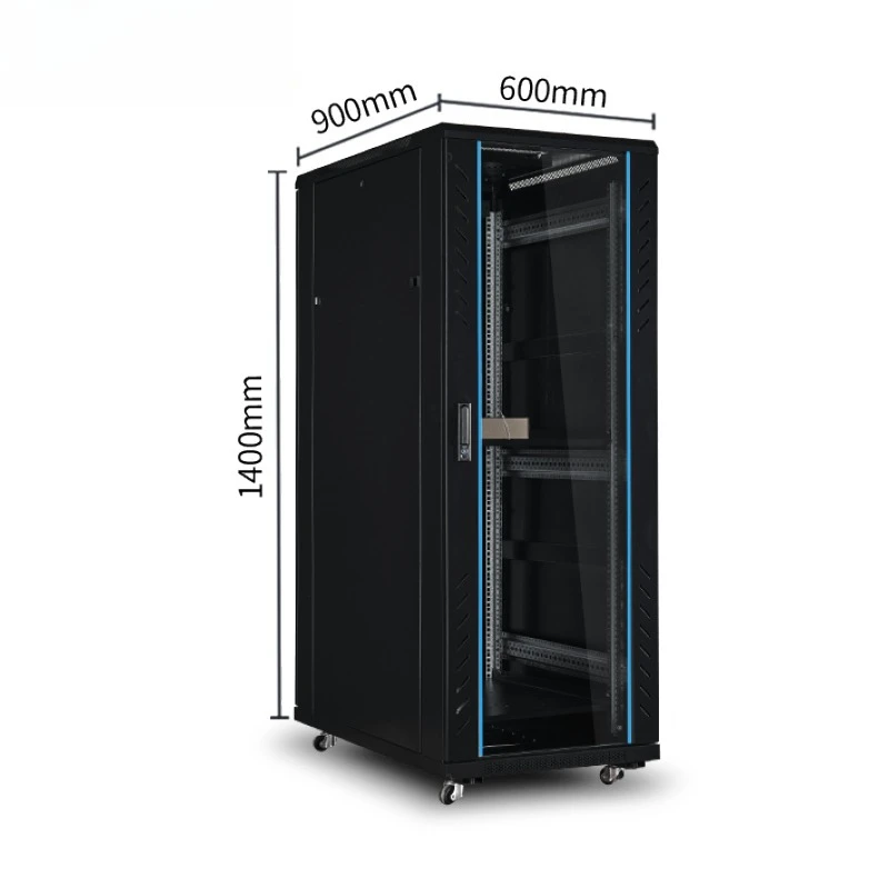 Gabinete de red para servidor de 19 pulgadas, gabinete de datos de 28U, gabinete de red interior de suelo a techo para suministro transfronterizo