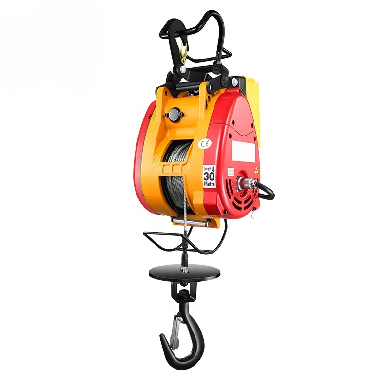 110V 120V 300KG 500KG 0.5T Fast Speed Electric Winch Hoist with Wireless Remote Control