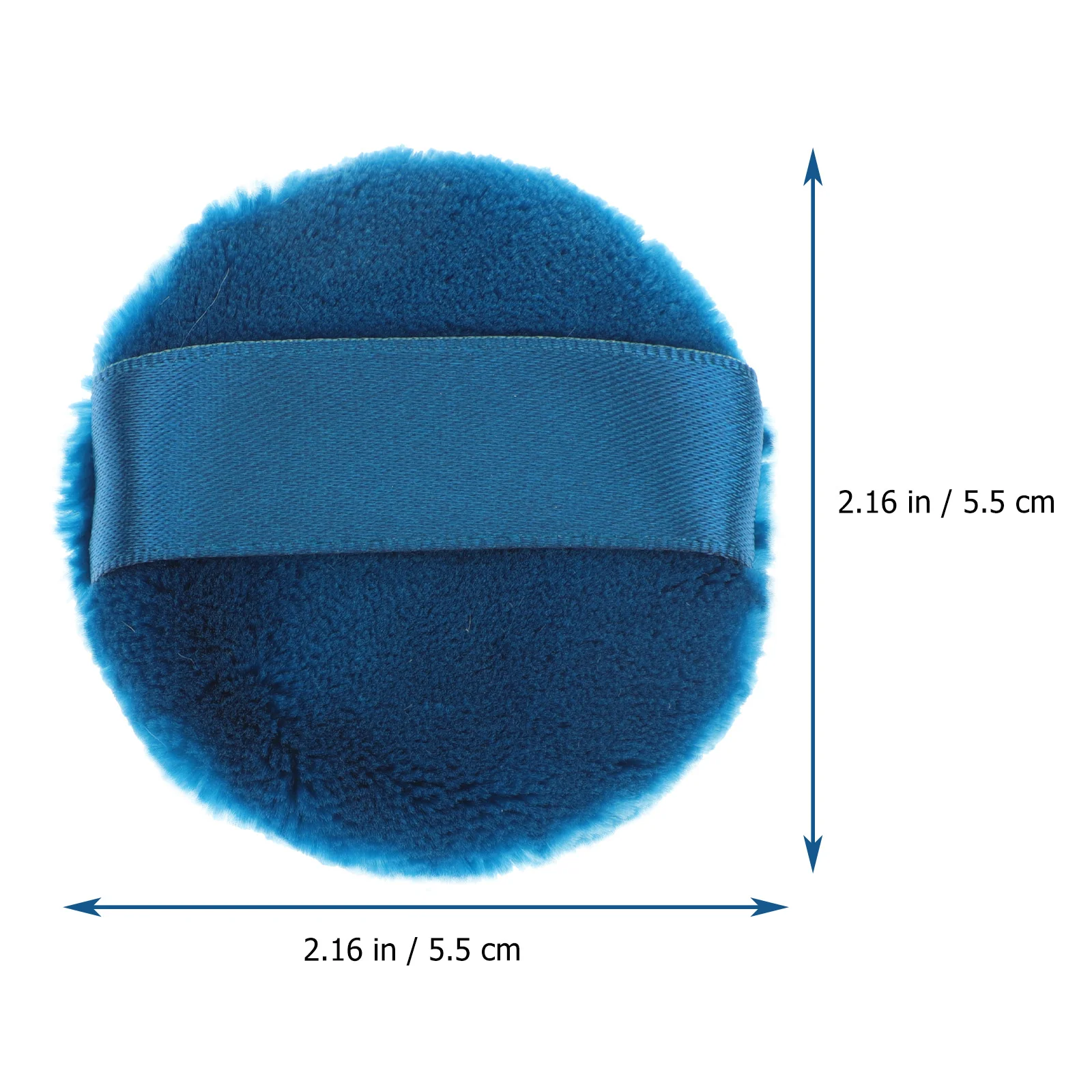 2Pcs Supple Round Powder Puff Simple Replacement Dry Makeup Tool Natural Application Loose Highlighter Daily Use Gift