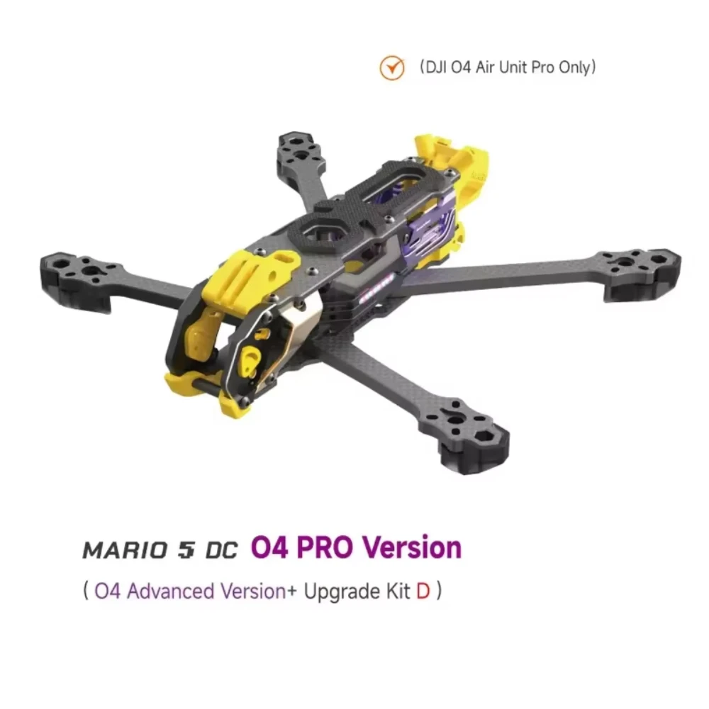 SpeedyBee Mario 5 O4-framekit DC / XH-versie met koolstofvezelplaat FPV Freestyle RC Racing Drone