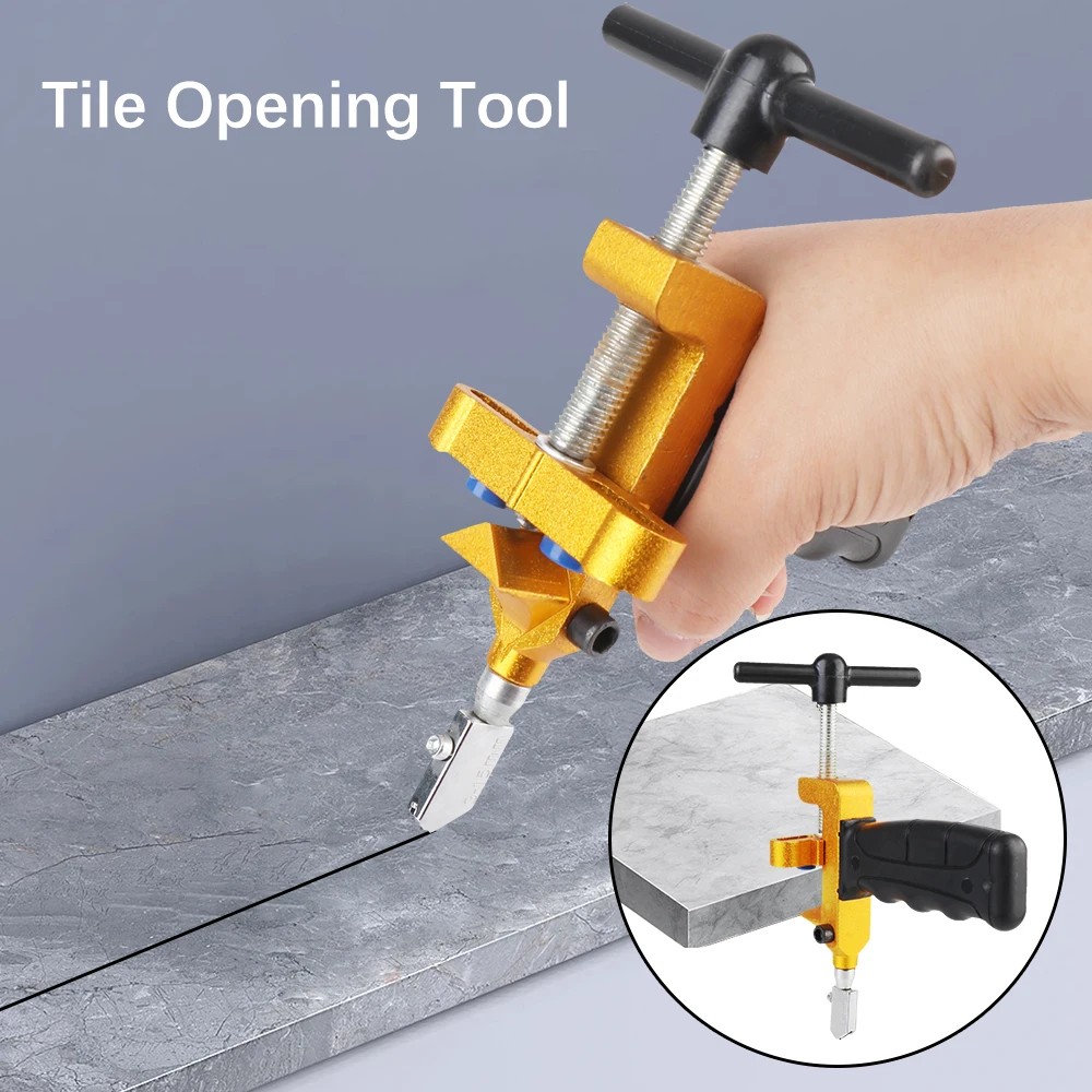 Universal Adjustable Glass Tile Opening ToolOil Filled Type 2 In 1 Aluminium Alloy Tile Opening Cutting Device