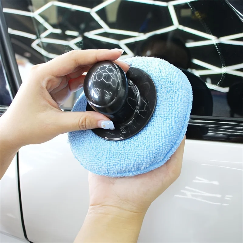 5 Inch Car Cleaning Waxing Sponge Block, For Glowing Protection: Leather Sofa, Furniture, Car, Tile, Etc