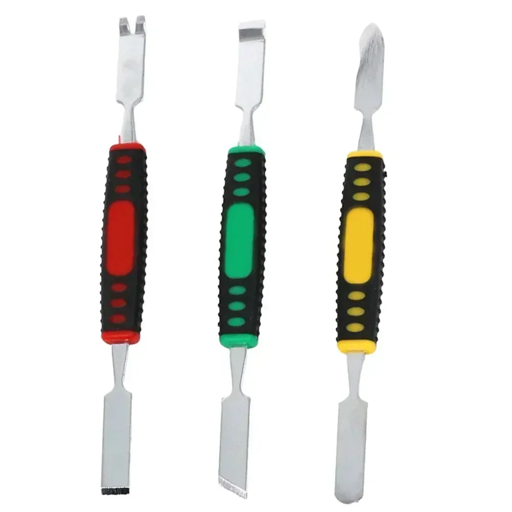 

3 шт., лом, инструмент для ремонта, двойная головка, металлический лопатка для мобильного телефона, ноутбука, наборы ручных инструментов для домашнего ремонта