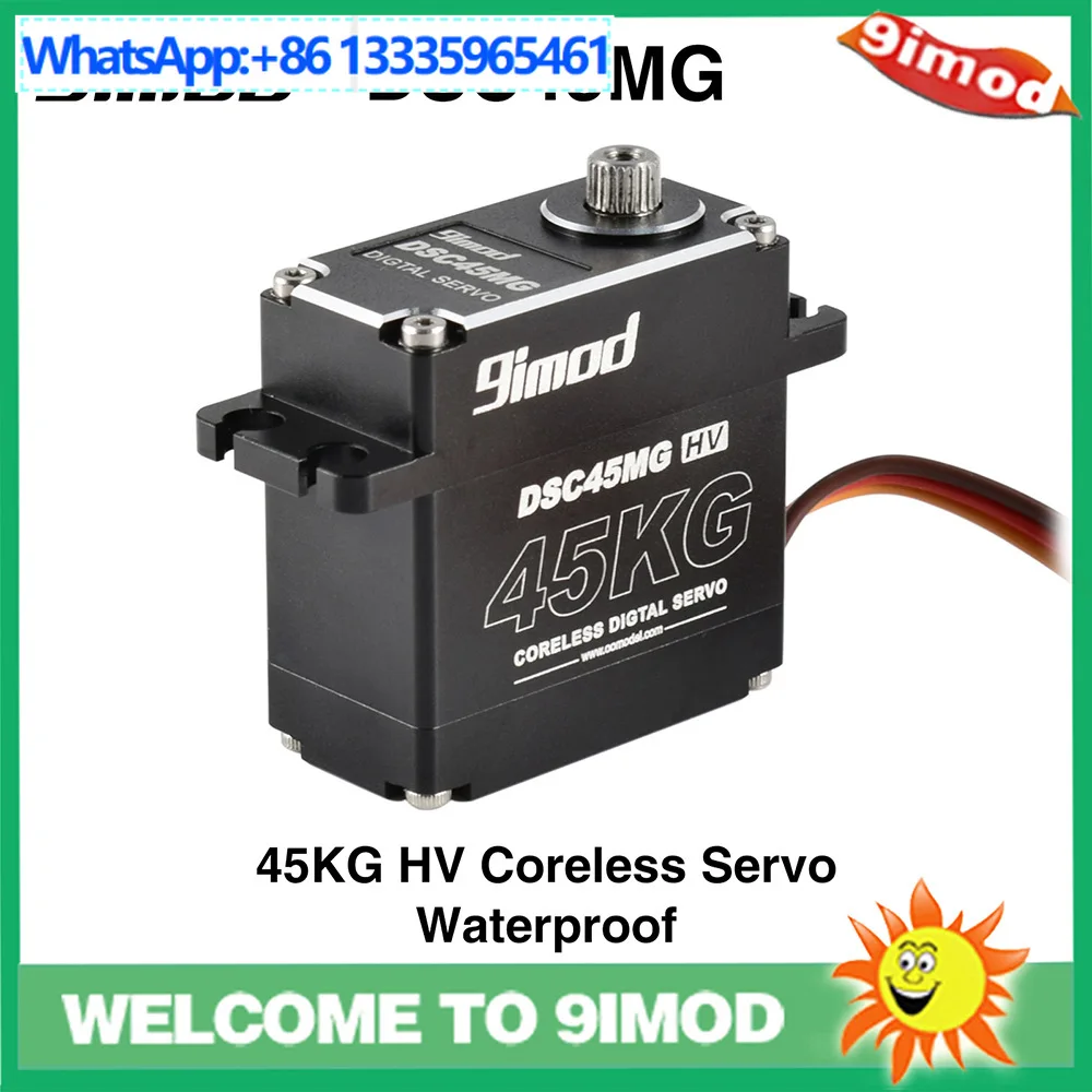 

9IMOD DSC45MG 45KG Цифровой водонепроницаемый сервопривод с металлическими шестернями для высоких напряжений