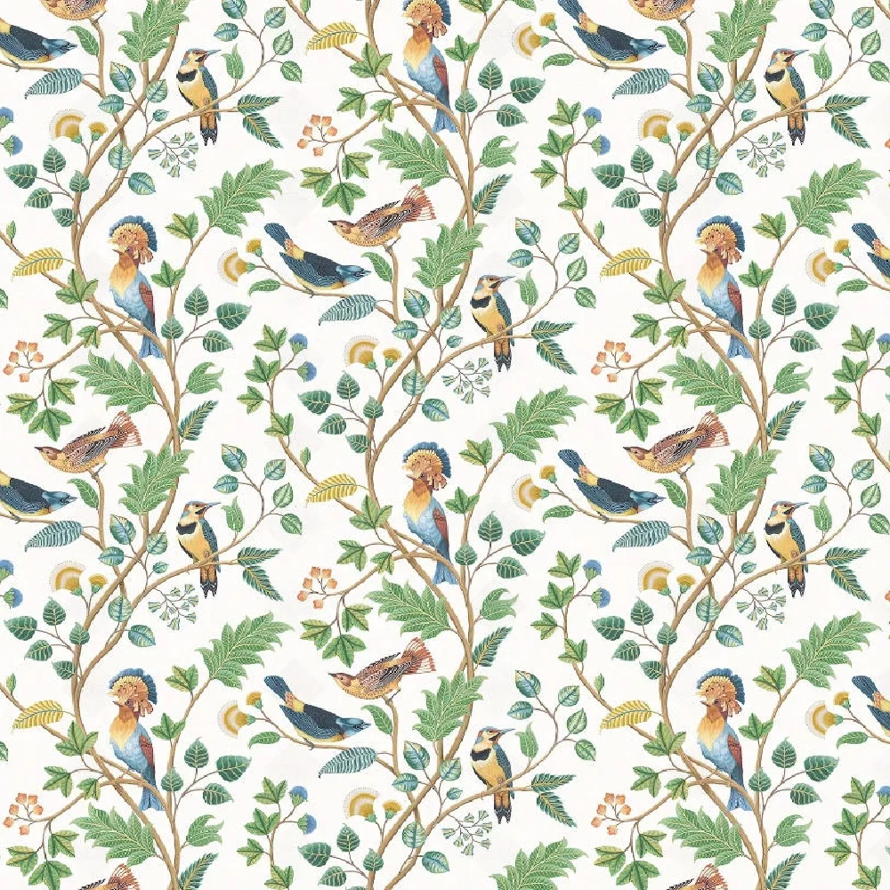 Customized Wallpaper New Chinese style Crane Plants Flowers Bedroom Living Room Background Wall Decoration wallpaper Painting