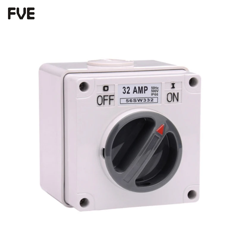 

*32A three phase 3 pole Weather protected Isolator switch IP66 56SW332