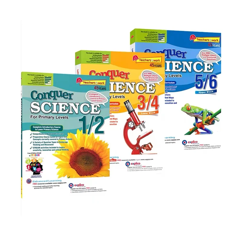 

A book SAP conquers science elementary school basic version 1-6 grade Singapore science teaching supplementary textbook