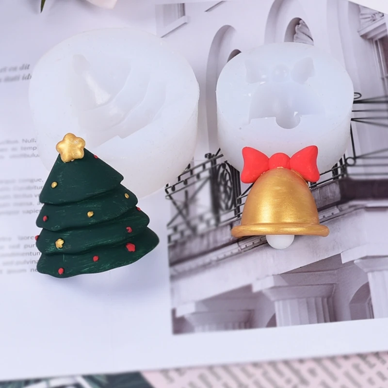 Silicone Chocolate Mousse Mold Practical Christmas Tree Dessert Mould Resin Figurine Sculpture Baking Tool