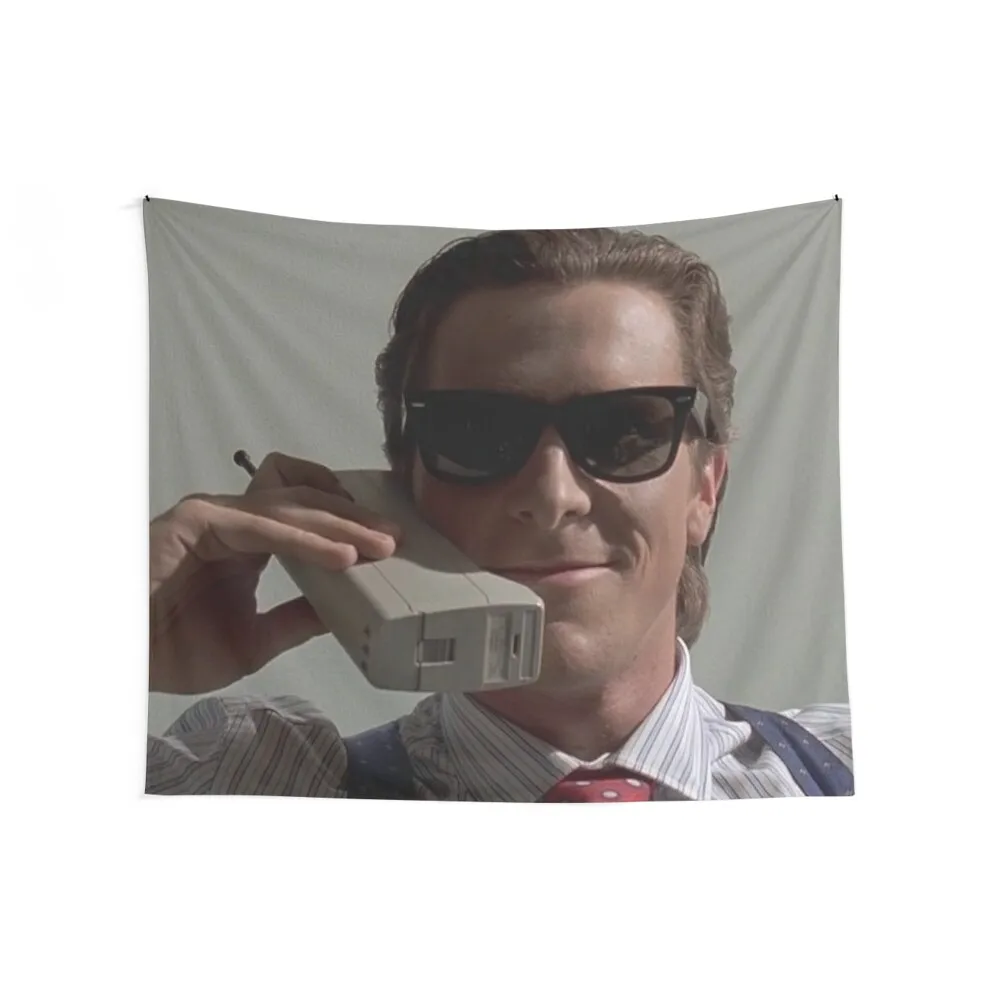 American Psycho Patrick Bateman T-Shirt Tapestry Tapete For The Wall Home Decorations Aesthetic Tapestry