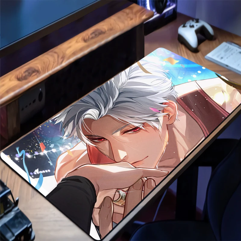 

Mousepad New Love and Deepspace Sylus Large Mouse Mat MousePads Game Office Carpet Soft Anti-slip Desktop PC big Anime Mouse Pad