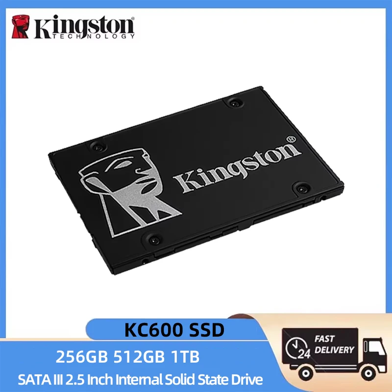 Kingston KC600 SSD 256GB 512GB 1TB SATA III 2.5 Inch Internal Solid State Drive High Speed Hard Disk For Laptop Desktop PC