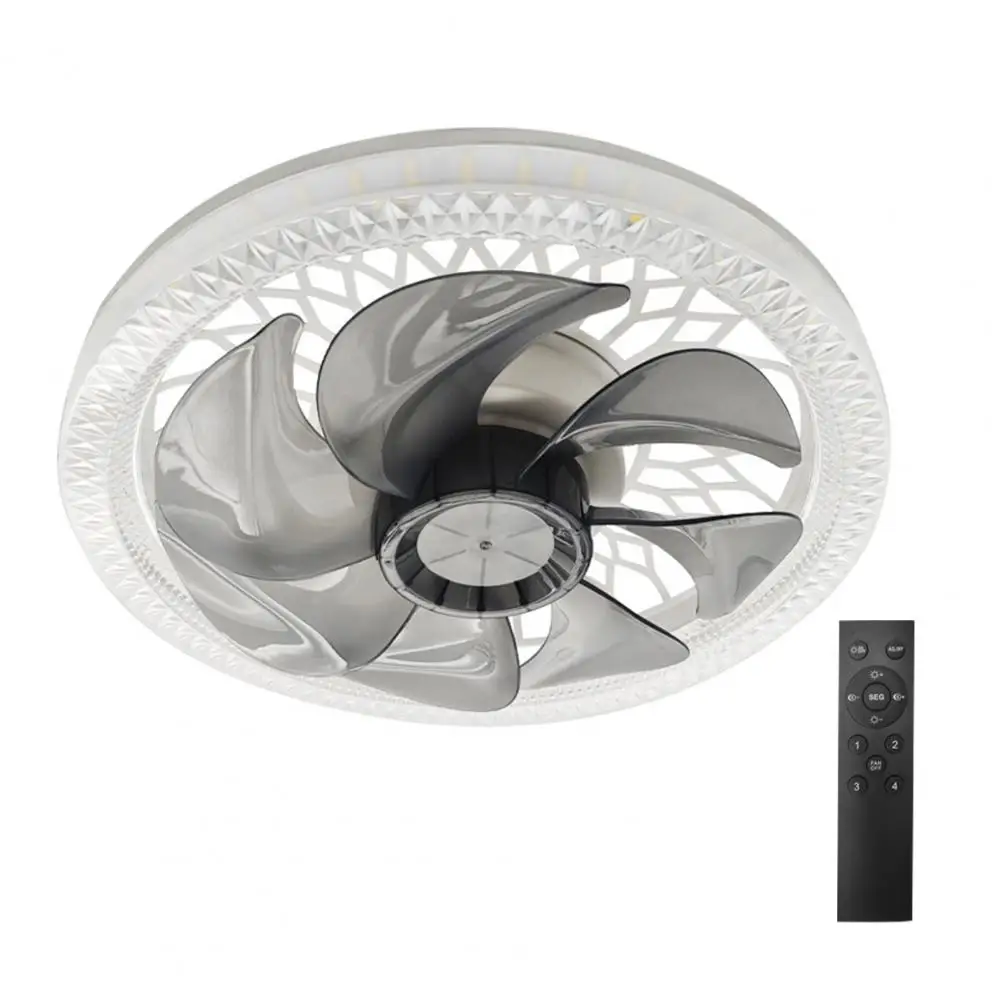 

Quiet Operation Bedroom Fan Modern Flush Mount Ceiling Fan with Lights Remote Control Adjustable Led Colors Ideal for Bedroom