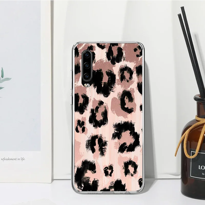 Leopard Print Phone Case For Huawei P30 P40 P20 P10 Lite Mate 20 10 Pro Y5 Y6 Y7 Y9S P Smart Z Fundas Back Cover