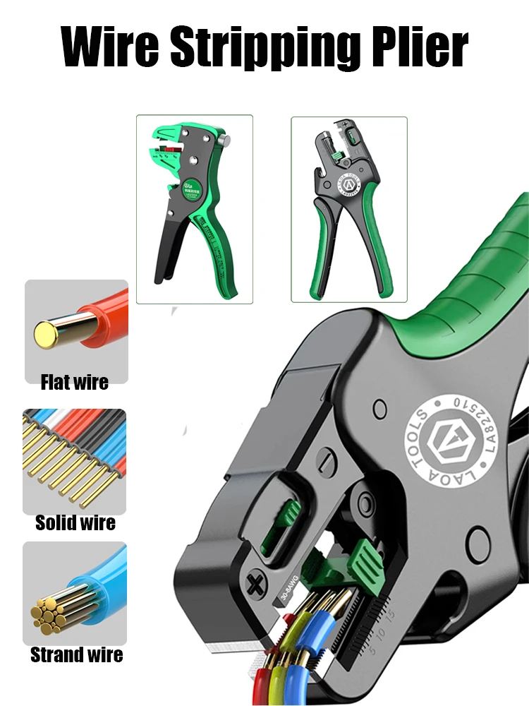 

Автоматический инструмент для зачистки проводов, плоскогубцы для зачистки проводов, диапазон от 0,2 до 4 мм/0,05-10 мм, регулировка длины для инструмента электрика