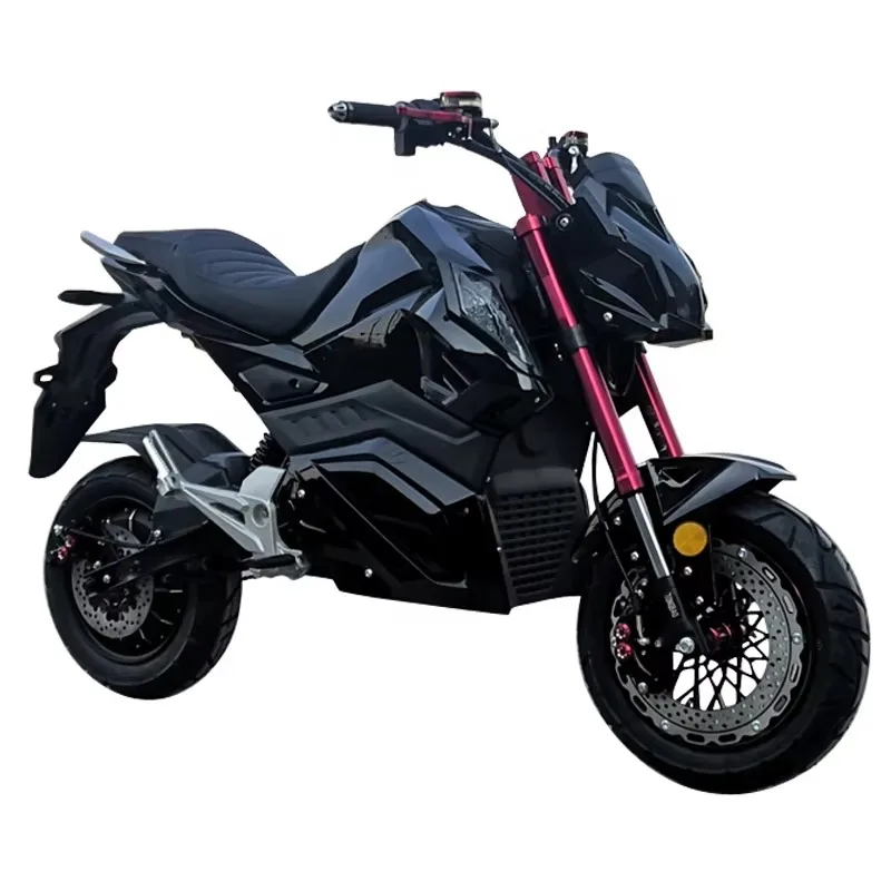 Luyuan The latest new energy lithium battery  CE cheap 12 inch tire electric motorcycles with 60km fast speed disc brake for adu