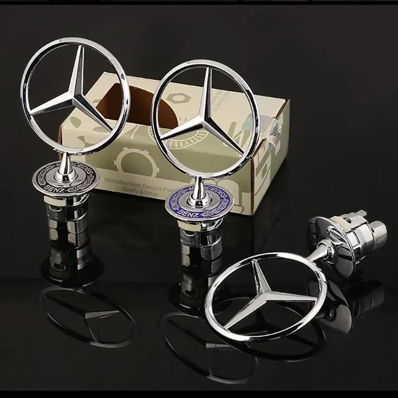 

Car Engine Hood Emblem Front Bonnet Chrome Mark Accessories For Mercedes Benz AMG W204 W205 W203 W211 W212 W213 W201 W210 W124
